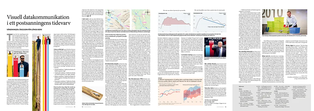 Screenshot of the printed article showing all four pages of it